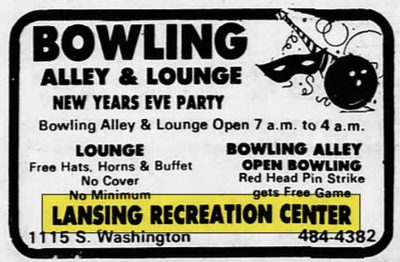 Lansing Recreation Center - Dec 30 1979 Ad